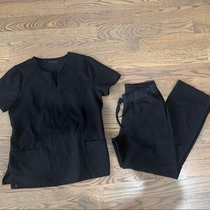 Mandala Scrub Top and Pants  Set